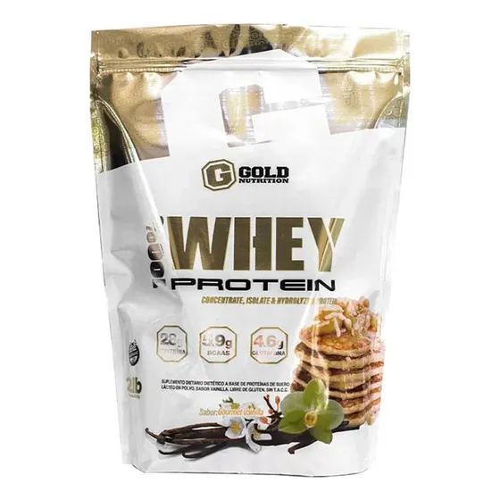 Whey Protein 2 Lbs Gold Nutrition Isolate Hidrolizado 