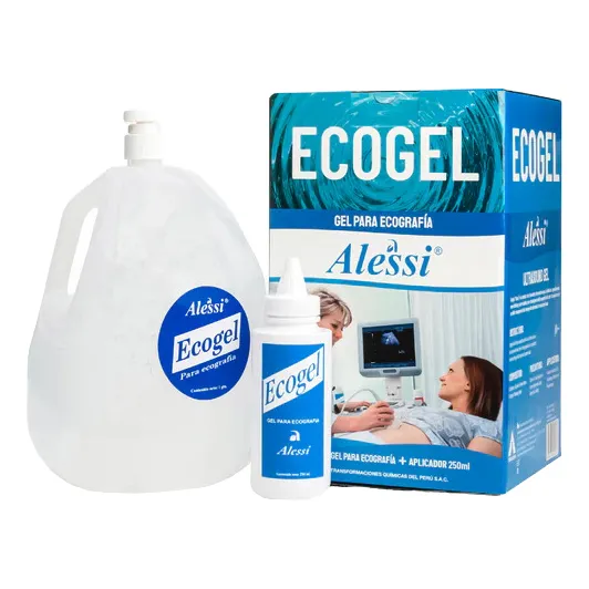 Gel Para Ecografía Color Azul Galón 5 Litros Marca Alessi