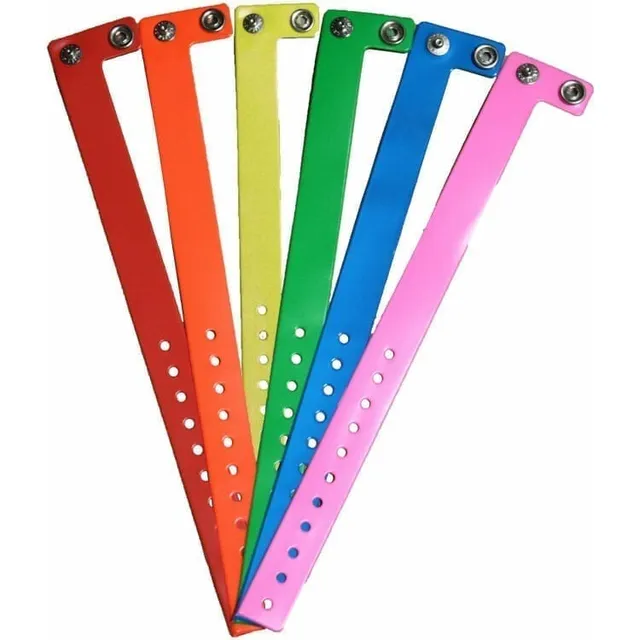 Pulseras Plastico Pvc Para Fiesta Evento Cumpleaños Club