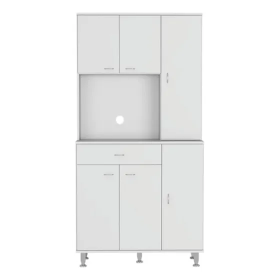 Mueble Cocina Alacena  Modulo Mdp 90ax35px169alt Blanco/ Mad
