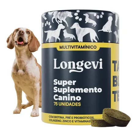 Suplemento Pet Multivitamínico Longevi, Probiótico Para Cães 150g