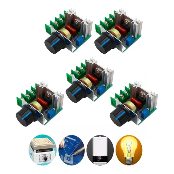 5 Piezas Dimmer Regulador De Voltaje Ac 2000w