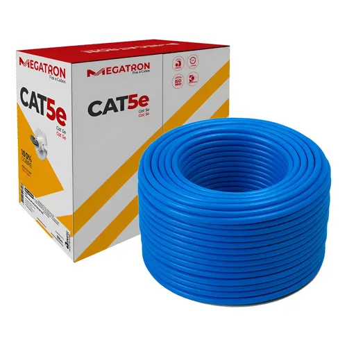 Caixa Cabo De Rede Rj45 Cat5 Cftv Azul Ou Preto - 305m | MercadoLivre