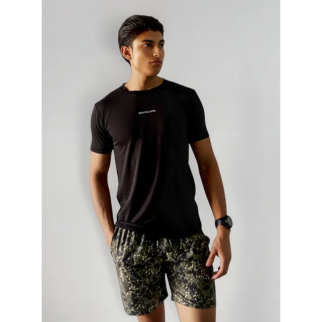 Camiseta Fit, Gym, Deporte Beach&gym Hombre