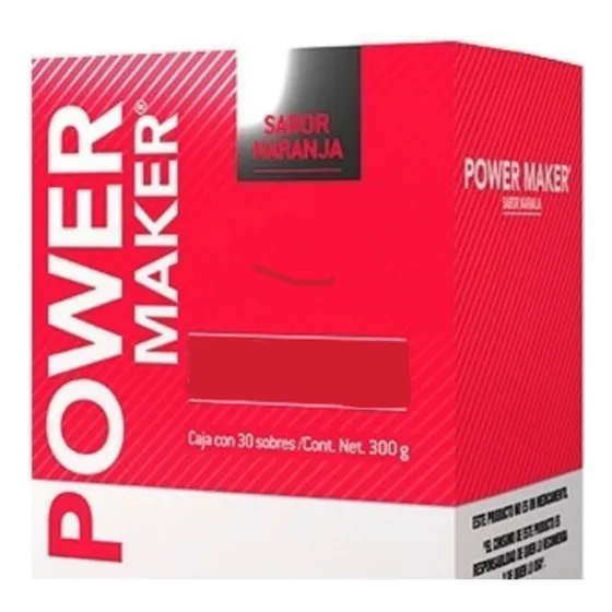 Caja Con 30 Sobres De Power Maker
