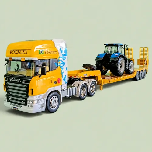 Miniatura Carregadeira Caterpillar 994F Norscot 1:50 Amarelo
