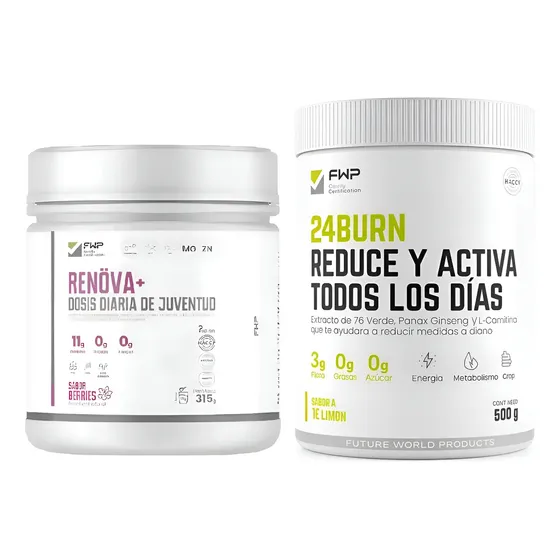 Pack Fwp 24burn Reduce + Renova+ Dosis Diaria De Juventud