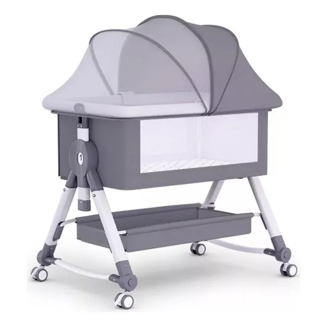 Cuna Colecho Para Bebe Con Mosquitero Organizador Mecedora