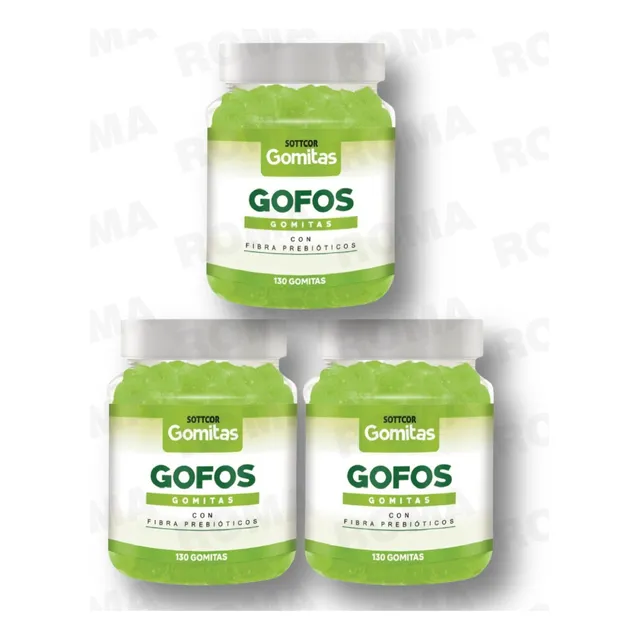 Pack 3 Gomitas Gofos 390 Und Sottcor Labs