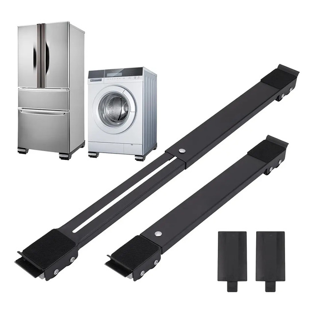 Base Suporte Com Rodinhas Ajustável Maquina Lavar, Geladeira