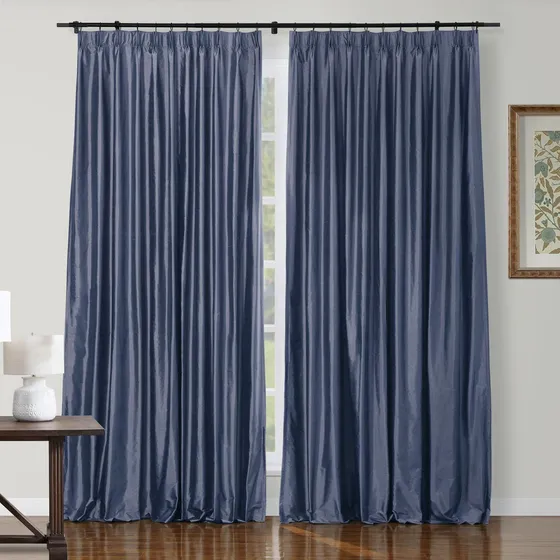 Chadmade Cortina Seda Dupioni 108  Largo Para Dormitorio 50 