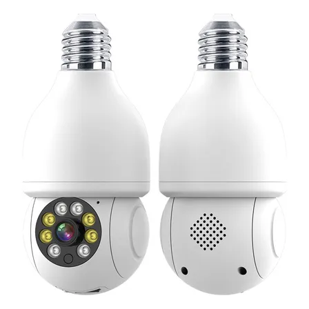 1pcs Q11 Cámara De Seguridad Exterior Wifi, 2mp Pan&tilt 360 Grados, Mini Ptz Cámara Inalámbrica Al Exterior Con Visión Nocturna Con Audio Bidireccional, Detección De Movimiento Con Alerta Blanco