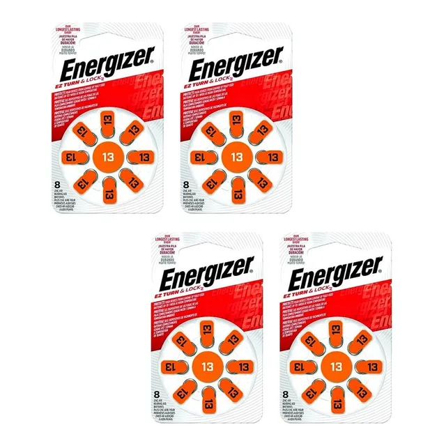 32 Piezas Energizer Auditiva Tamaño 13 -- 4 Paquetes