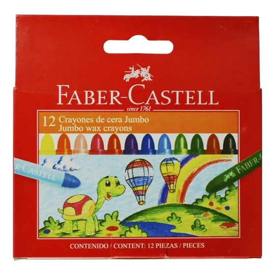 Lápices De Cera Redondos Jumbo Con Fajilla