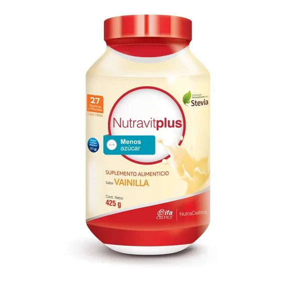 Nutravit Plus Red Bote 425 Gr  Bajo En Azucar   Vainilla