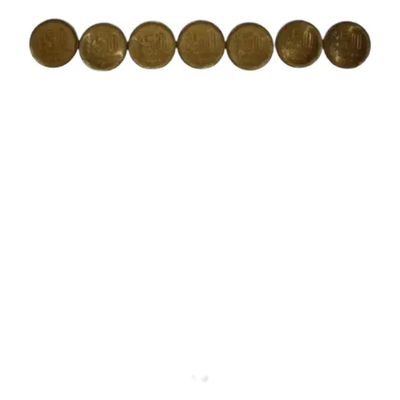 Serie Completa Monedas 50 Centavos De 1970 A 1976 Argentina