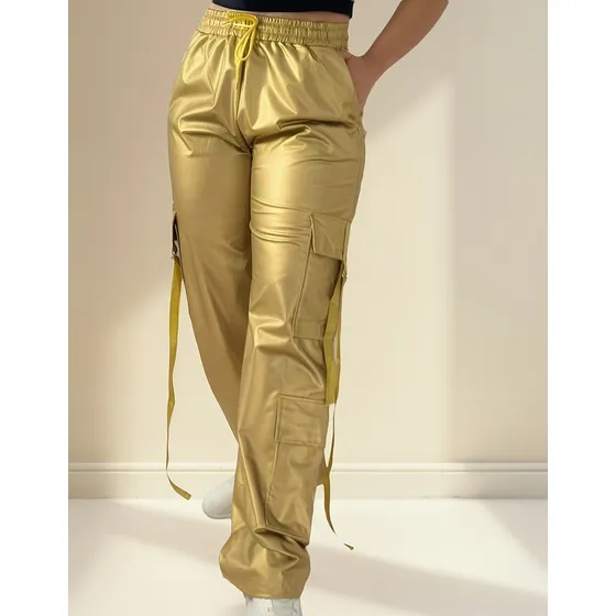 Pantalones Cargo Mujer Engomado Tendencia 2025