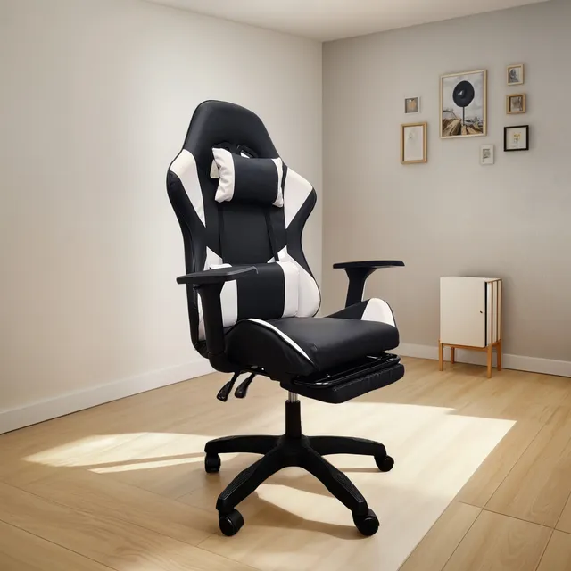 Silla Gamer Reclinable Reforzada Apoyapies Comoda Premium Ax