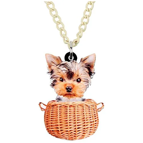 Acrílicas Clásico Collar De Perro Yorkshire Terrier A...
