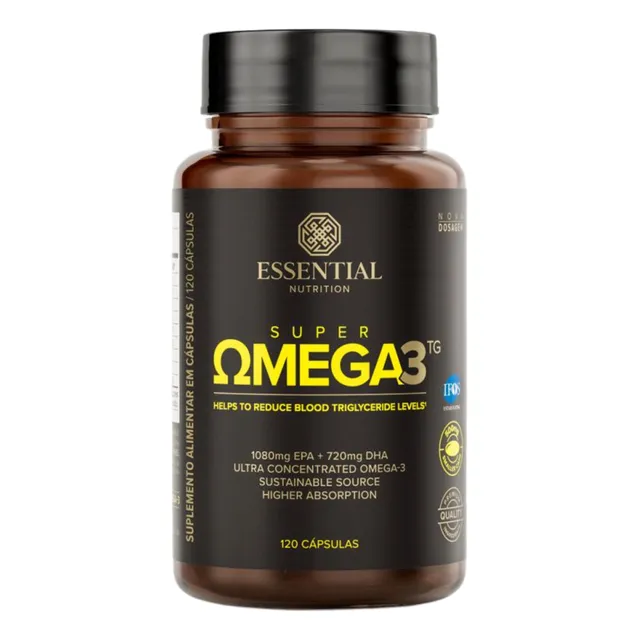 Super Omega 3 Tg Ifos 120 Cápsulas Essential Nutrition