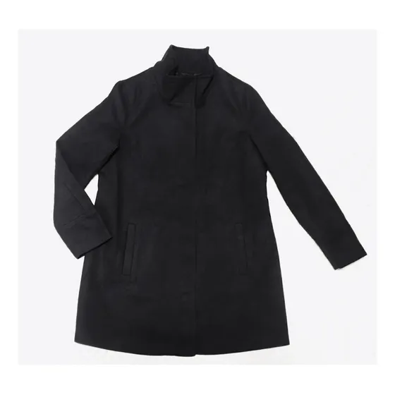 Abrigo Gabán Paño Negro Old Navy Para Maternidad Talla S.