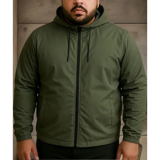 Jaqueta Corta Vento Masculina Impermeável Plus Size Premium