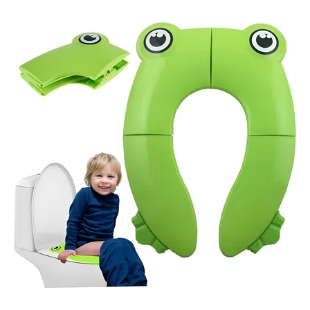Asiento Inodoro Portatil Plegable Orinal Viaje Niños Ranas