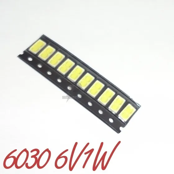 Led Smd 6030 6v 1w Tv Lcd Backlight Lampara - Lote