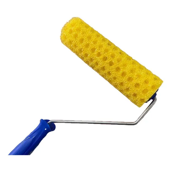 Rolo Pintura Espuma Textura Chapisco Com Cabo 23cm Tigre