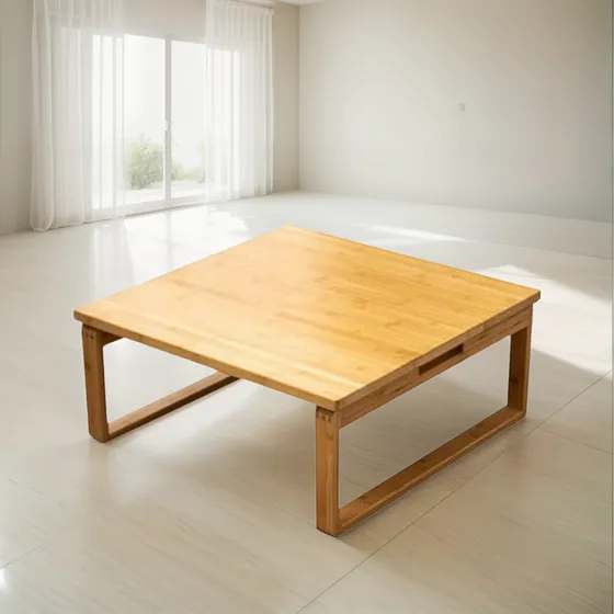 Mesa Baja Plegable De Bambú Estilo Japonés Cm Para Té Y Arte