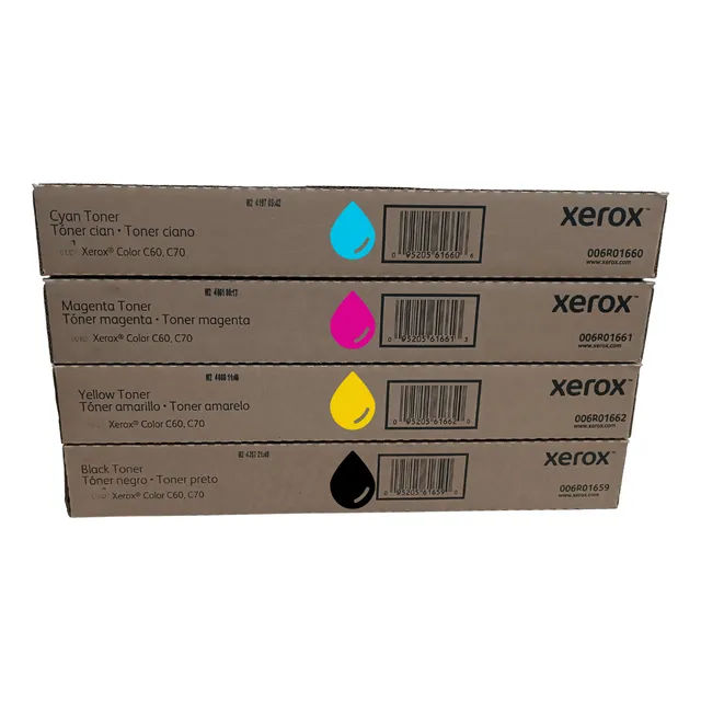 Kit 4 Tóner Original Xerox C60 C70 006r01659, 60, 61, 62