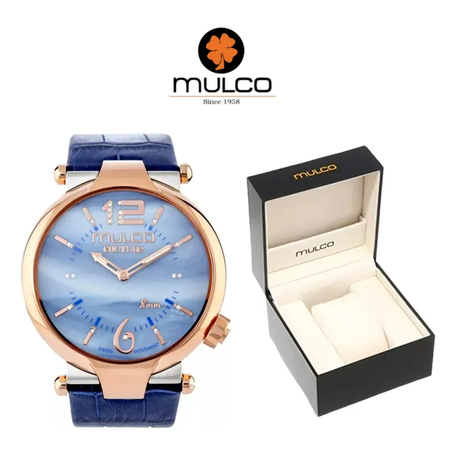 Reloj Mulco Couture Mw5-4234-043 Correa Azul Para Dama
