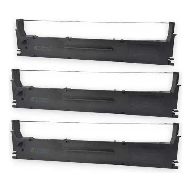 3 Cinta Para Epson Lx350, Lx300+, Lx300+ii Marca Unicorn Tinta Negro