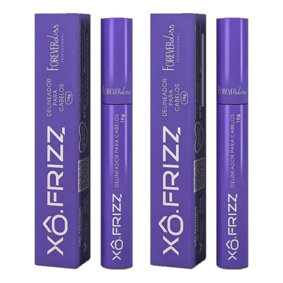 Kit 2 Forever Liss Xô Frizz Modelador De Fios 10g