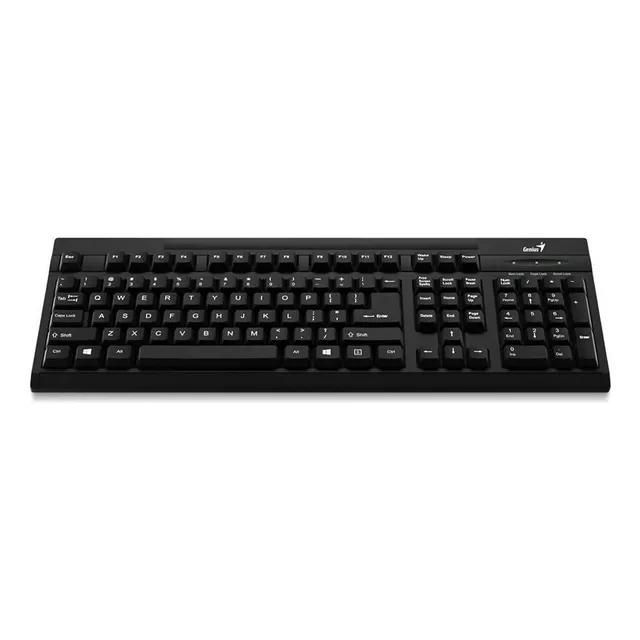 Teclado Genius QWERTY español color negro