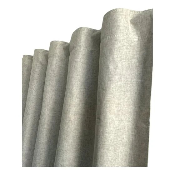 Cortinas Blackout Lino 210x130 Beige Claro