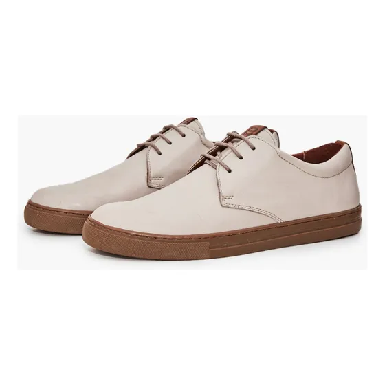 Zapatilla Urbana De Cuero Beige Finn Hombre Boating