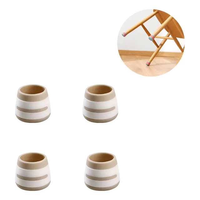 Protectores Silicona Patas Sillas Mesas Topes Set X 4 Deco