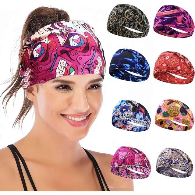 Cintillos Deportivos Dama Diademas Elasticas Yoga Pack De 4