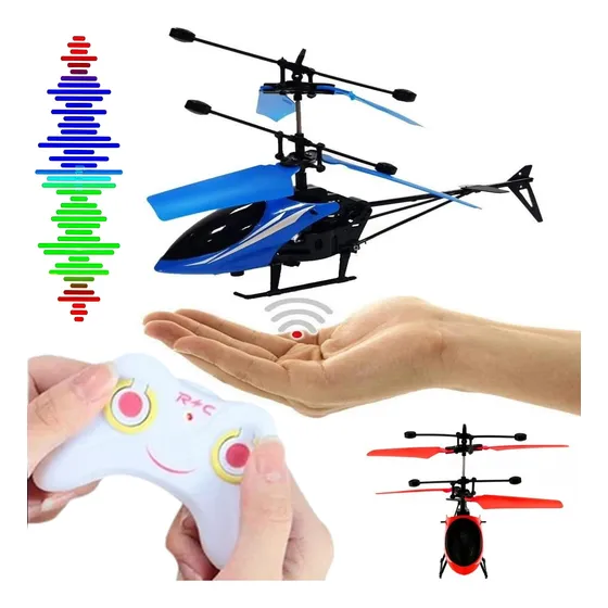 Helicóptero A Control Remoto O Sensor De Mano Para Elevación