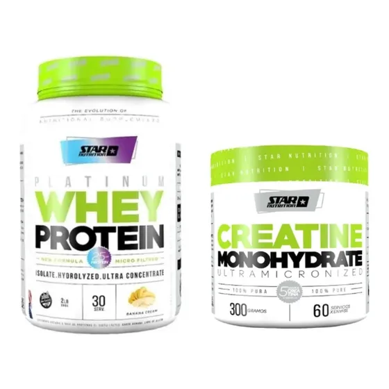 Platinum Whey Protein Star Nutrition 2lb Con Creatina 300gr