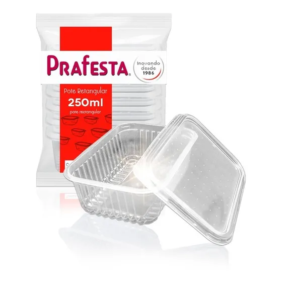 Pote Descartável 250ml Freezer Microondas Marmita - 72 Un.