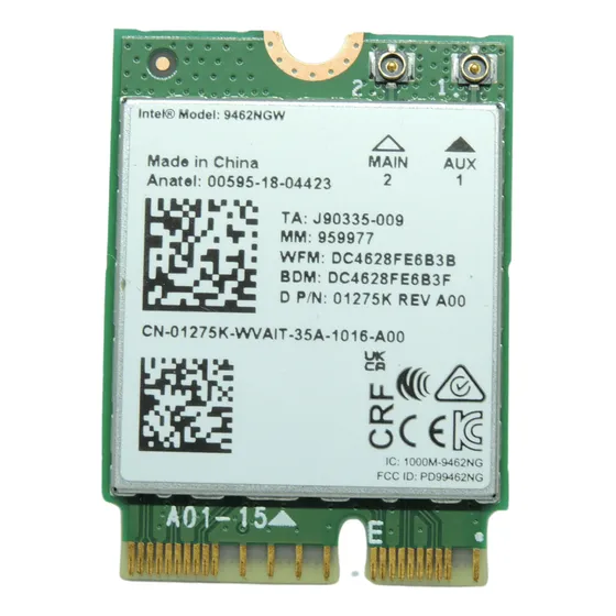 Placa De Rede Wireless-ac 9462 Módulo Wi-fi + Bluetooth M.2