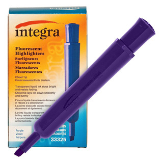 Resaltador Violeta Fosforescente Punta Biselada Integra Resaltador Violeta Fosforescente Punta Biselada Integra