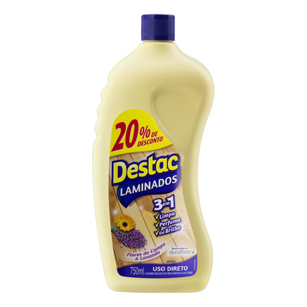 Limpador Pisos Laminados 20% De Desconto Destac Flores Do Campo & Lavanda Em Squeeze 750 Ml Limpador Pisos Laminados 20% De Desconto Destac Flores Do Campo & Lavanda Em Squeeze 750 Ml