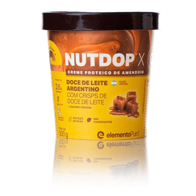 Nutdop X - Creme Proteico De Amendoim - 500 G Doce De Leite Nutdop X - Creme Proteico De Amendoim - 500 G Doce De Leite