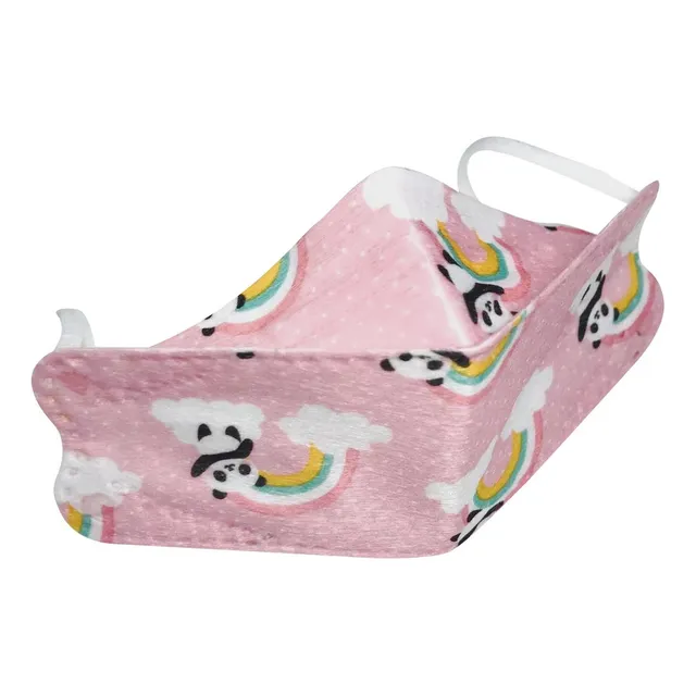 Cubrebocas Kf94 Infantil Mascarillas De Colores 15 Pzs Color Rosa Panda