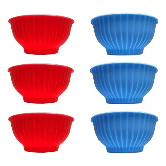 Taza Sopera Acanalada De Plástico 20cm Pack De 6 Unidades