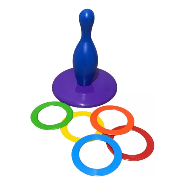 5 Argollas Juego Típico Chileno Tiro A La Botella Emboque