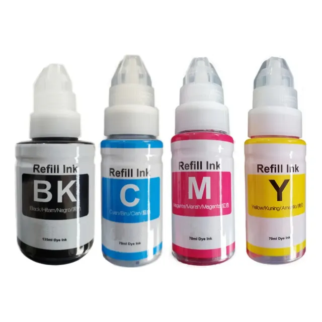 Kit 4 Tintas 70ml Para Canon Pxma Gi-10 G5010 G6010 Gm2010